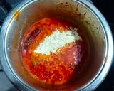 A picture of step 3 of Raseele Aloo / Potato Curry.