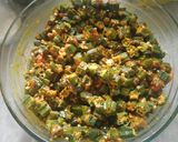 A picture of step 6 of Besan Bhindi.