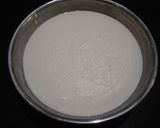 A picture of step 1 of Idada or white dhokla.