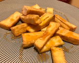 Foto del paso 4 de la receta: Tapa de berenjenas fritas con miel 🍯