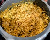 A picture of step 12 of Chicken biriyani in pressure cooker.