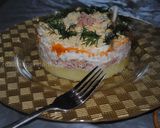 A picture of step 7 of Mimosa Salad.