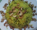 A picture of step 5 of Rice with Carrots and Peas.