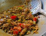 A picture of step 5 of Gavarachi Bhaji(Cluster beans Bhaji).