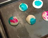A picture of step 6 of Tie-dye sugar cookies.