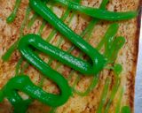 Foto langkah ke 3 dari resep Roti Tawar Bakar Sarikaya Pandan.