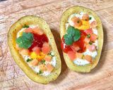 รูปขั้นตอนการทำที่ 6 ของ BREAKFAST WITH BAKED POTATO AND EGGS | ไข่อบมันฝรั่ง