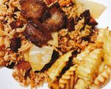 Hình bước làm 5 của món Cơm Rang Kim Chi