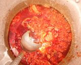 A picture of step 2 of Egusi groundnut soup.