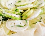 Une image de l'étape 2 de Tarte feuilletée courgette,chèvre, miel.