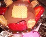 صورة لخطوة 1 من وصفة تحلية الغابة السوداء بالفرولة🍓😋🤗