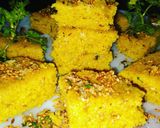 दलिया पौष्टिक ढोकळा रेसिपी (daliya dhokla recipe in marathi) रेसिपी स्टेप 7 फोटो 