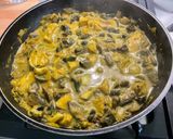 A picture of step 13 of Cod with Mushrooms, Cilantro, and Turmeric.