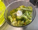Une image de l'étape 6 de Purée de brocolis à la crème et parmesan.