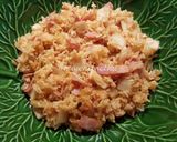 Hình bước làm 3 của món Cơm chiên Kimchi