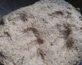 A picture of step 5 of Pita Bread Chick Pea Kidney bean filling with Tzatziki sauce.