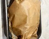 A picture of step 4 of Lamb Kleftico (lamb week!).