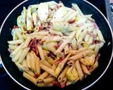 Foto del paso 3 de la receta Pasta con alcachofas y bacon
