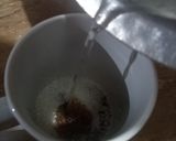 A picture of step 3 of Hand beaten coffee.