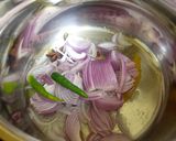 A picture of step 1 of Mushroom Biryani.