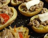 Foto del paso 7 de la receta: Papines rellenos primaverales🥔🌻⚘🌈😋