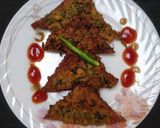A picture of step 4 of Crispy Bread Pakoras.
