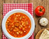 صورة لخطوة 11 من وصفة يخنة الفاصوليا باللحم والحمص🍅🧄🧅🍋
