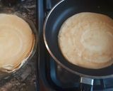 Foto del paso 3 de la receta: Panqueques relleno de dulce de leche y banana frita