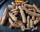 A picture of step 1 of Sun Dried Raw Turmeric.