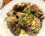 Foto langkah ke 5 dari resep Lauk 1 (ayam cabe ijo, tahu+ikan asin cabe ijo dan cah kangkung).