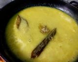 A picture of step 2 of Milk Rava Kesari.