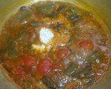 A picture of step 7 of Vendaika Puli Kulambu (Okra Curry).
