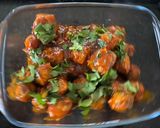 A picture of step 5 of Chilli garlic Brussels sprouts.