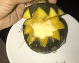 Hình bước làm 2 của món Bánh flan bí đỏ cho bé