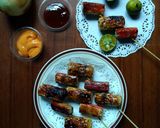 Foto langkah ke 3 dari resep Crab stick &chikuwa skewer.