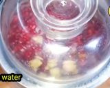 A picture of step 2 of Apple pomegranate juice.