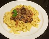 Foto del paso 10 de la receta Tallarines frescos con variado de setas en salsa blanca