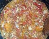 A picture of step 5 of Rosted bell peppers tomatoes and cottage cheese.
