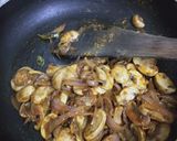 A picture of step 3 of Chilli garlic mushroom sandwich.