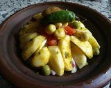 A picture of step 3 of Lamb Tagine with Potatoes and Olives.