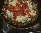 A picture of step 4 of Keto Nopales with Bacon.
