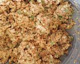 A picture of step 1 of Veg Manchurian.