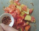 A picture of step 7 of Meethi Alo.