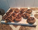 Foto del paso 7 de la receta: Muffins saludables de bananas y mandarina con avena, cacao amargo🍌🍊🧁🧁