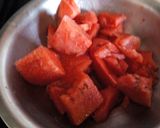 A picture of step 1 of Watermelon slush.