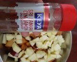 A picture of step 1 of Plum and apple Jam.