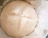 Hình bước làm 4 của món Rustic bread (bánh mì thô nướng nồi gang)