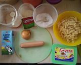 Foto langkah ke 1 dari resep Macaroni Fussilli with creamy sauc(e)age!!.