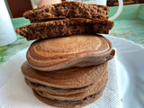 Tortitas de avena de chocolate