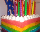 Foto langkah ke 9 dari resep Rainbow cake.